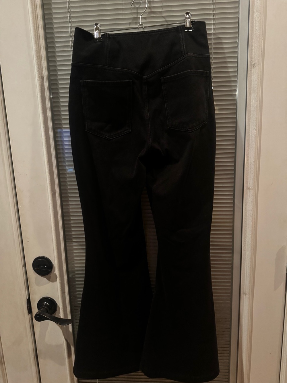 Black High-Waist Flare Jeans